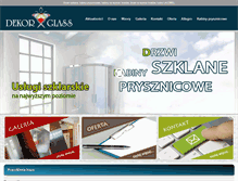 Tablet Screenshot of dekor-glass.com.pl